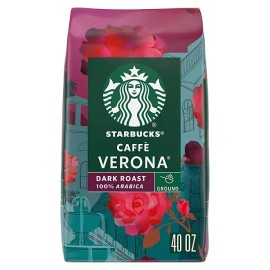 Starbucks Caffe Verona Ground Coffee, Dark Roast, 40 oz. FREE SHIPPING