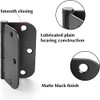 Haidms 48 Pack Matte Black Door Hinges No Squeak 3.5