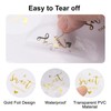 joycraft 2 Inch Sweet Thank You Stickers, 120Pcs Clear Gold