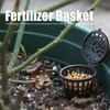 50 Pcs Brown Plastic Fertilizer Mesh Basket with Lid Planting