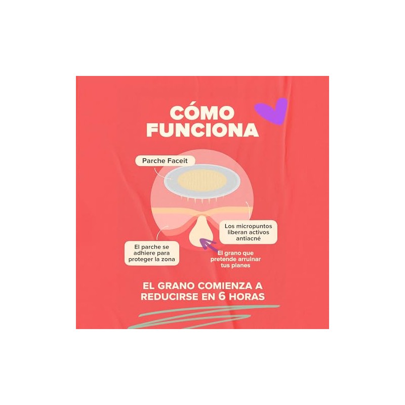 FACEIT Parches para Acne Pimple Patch con Tecnología Micropuntos I