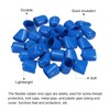 sourcing map 30pcs Rubber End Caps Cover 22mm Vinyl Screw