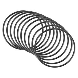 QUARKZMAN Nitrile Rubber Seal O-Rings 55 mm x 51 mm x 2 mm for Tap Plumbers Repair Seal Connection, Black Pack of 10