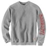 Carhartt Men's Loose Fit Midweight Crewneck Logo Sleeve Graphic Sweatshirt,