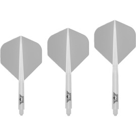 BULL'S Union Moulded Shaft Flight: Revolutionise Your Dart Game with Superior Design and Performance - Clear - Small