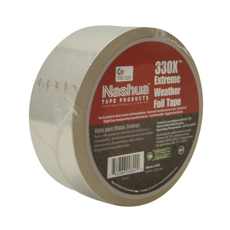 Nashua 330X Extreme Weather HVAC Foil, Metal, Aluminum Repair Tape,