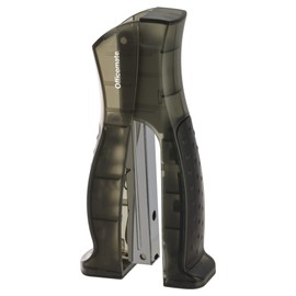 Officemate Full Strip Plastic Transparent Stand-Up Stapler, 20 Sheet Capacity, Black (97701)