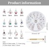 OLYCRAFT 24pcs Nail Jewellery Rings Dangle Nail Art Accessories with