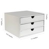 UnionBasic Document Organizer, 3-Drawer File Cabinet Document Storage Box, Office