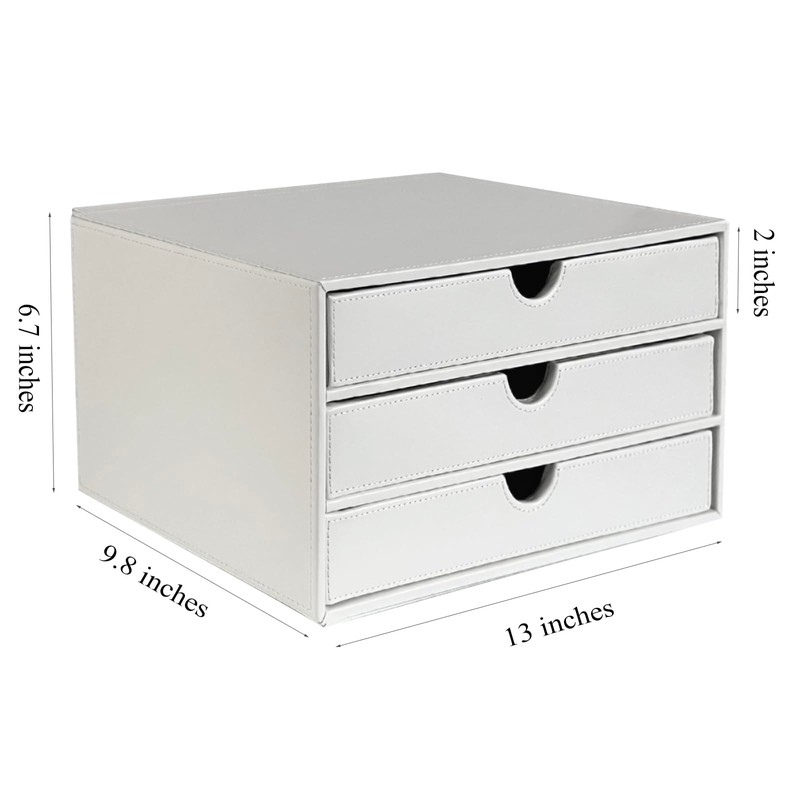 UnionBasic Document Organizer, 3-Drawer File Cabinet Document Storage Box, Office