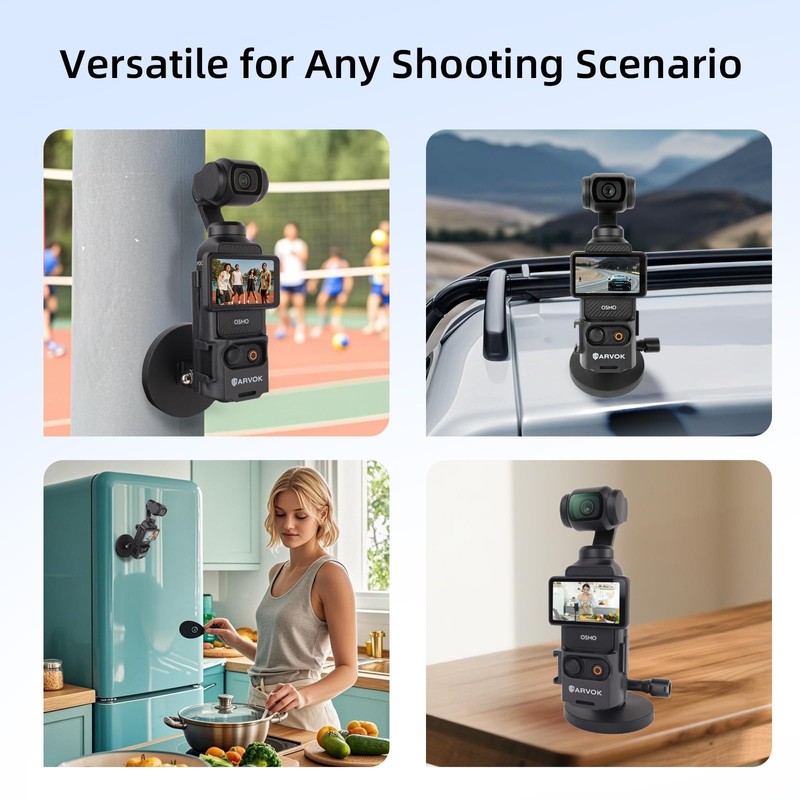 ARVOK Magnetic Holder Stand for DJI Osmo Pocket 3 Accessories,