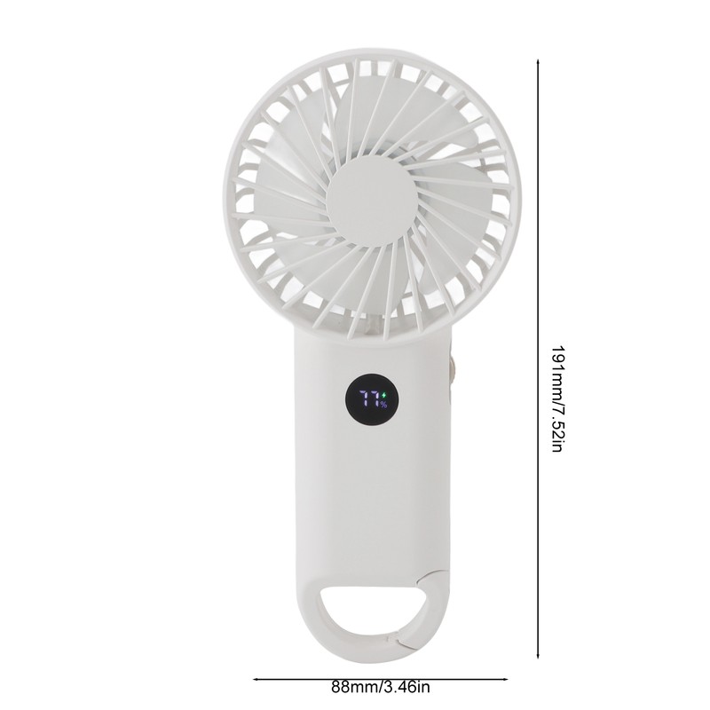 Handheld Fan Multifunction 100 Levels Stepless Speed Intelligent Digital Display