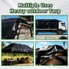 Black Tarps Heavy Duty Waterproof 10x16, 12 Mil Thick, High