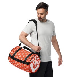 Outrageous Orange gym bag - Color: Black