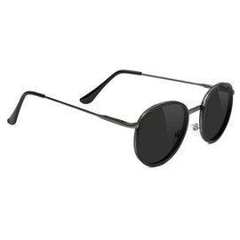Glassy Lincoln Premium Polarized Round Sunglasses Matte Black