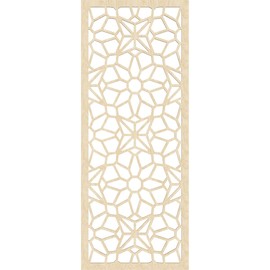 Ekena Millwork WALW28X70X0375LOCBI Lock Haven Decorative Fretwork Wood Wall Panels, 27 3/8"W x 69 3/8"H, Birch