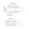 sourcing map 5Pcs 04B-1 Roller Chain Connecting Links 6mm Pitch