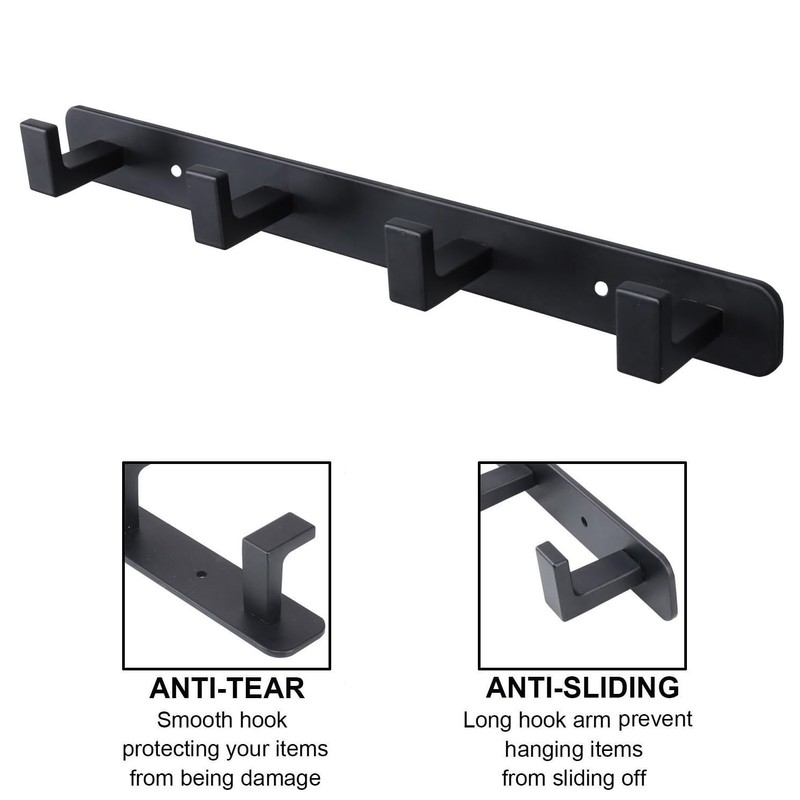 Vanloory Coat Rack, Heavy Duty Stainless Steel 4 Tri Coat
