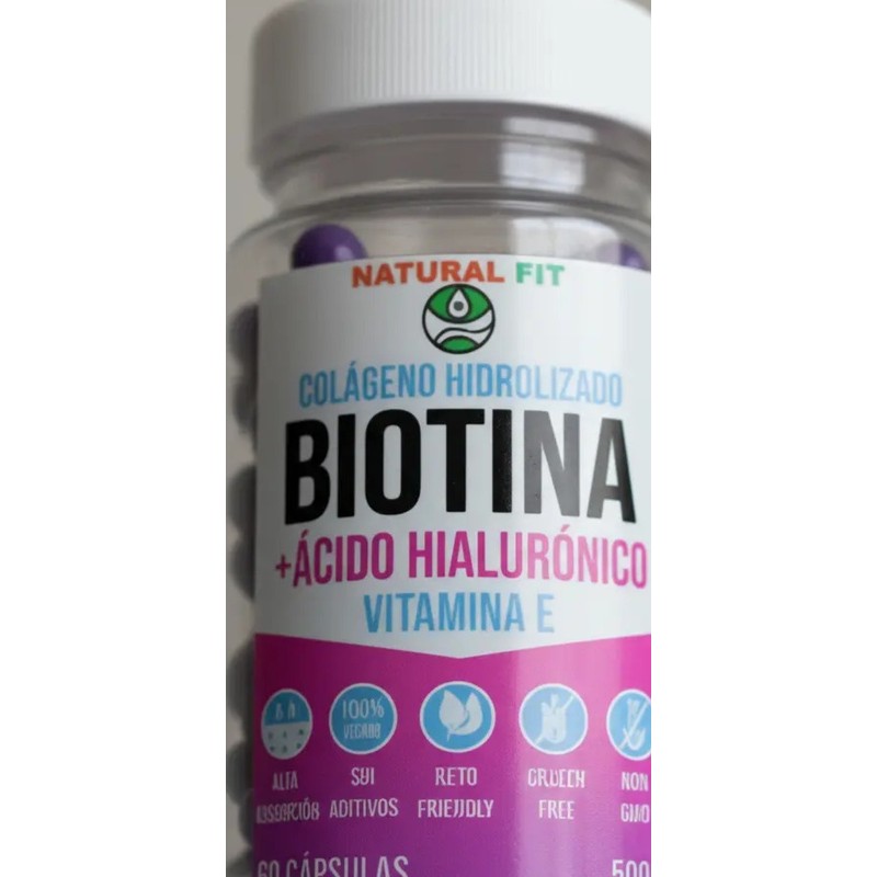 Biotina Ácido Hialunico Vitamina E 60pz