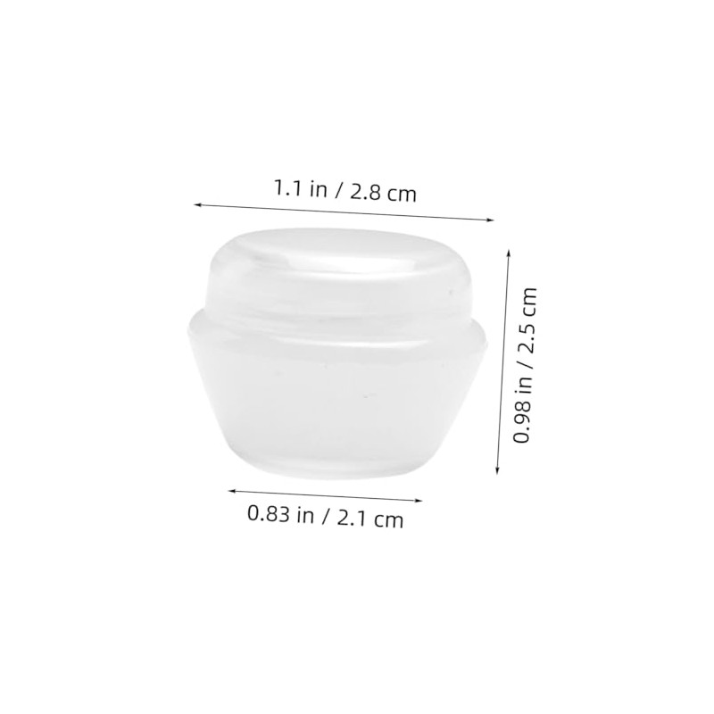 Tarros Crema Forma Hongo Plástico Transparente