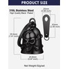 Bandmax Keyring Motorcycle Bell Stainless Steel Motorcycle Bell Keyring Viking