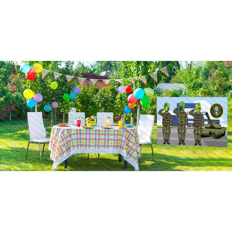 US Army Theme Face Cutout, 42x72 Photo Standee, Party Selfie