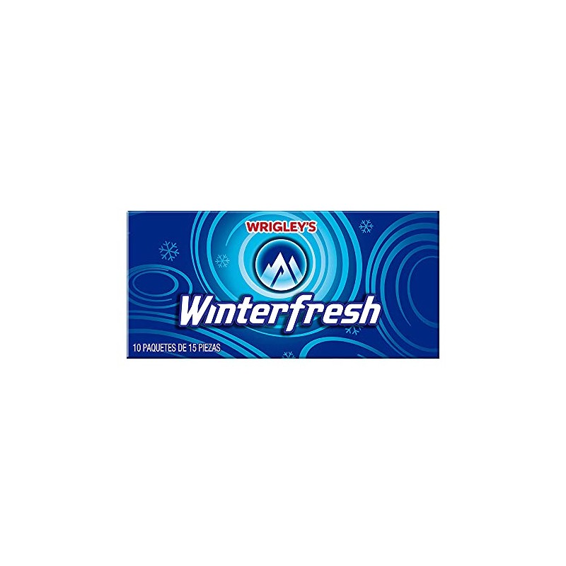 Winterfresh chicle mentol y menta, 10pack - 150 unidades -