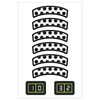 Ursus 9900003F Decoration Set Mini Football Game, 4 Sheets of