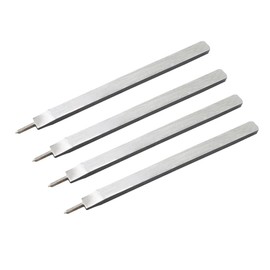 Leather Chisel Set 4 Pieces 1 Prong Steel Leather Craft Tool Row Hole Punch for DIY Leather Craft - 3mm