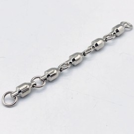 LEXOR 5 Row Salkan Ball Bearings, Strength 253.1 lbs (115 kg), Squid, Deep Sea, Fishing, Screw, Swivel, Fishing Tackle Lure, Sea, 8#, Set of 2