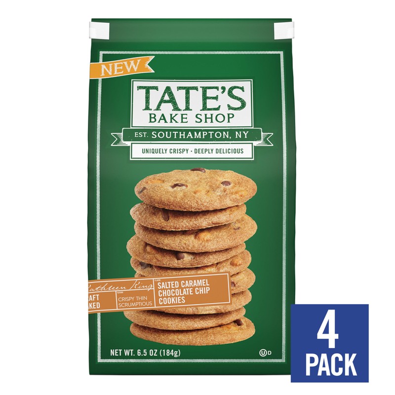 Tate's Bake Shop Salted Caramel Chocolate Chip Cookies, 4 -