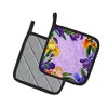 Caroline's Treasures CK1697PTHD Irises Pair of Pot Holders potholders, Multicolor