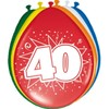 Folat 08240 40th Birthday/Anniversary Balloons, 8 pieces