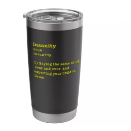 Unbranded Insanity Definition Children Stainless Steel Insulated Tumbler 20oz Ships FREE