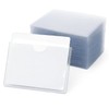 10x8cm Self-Adhesive Index Card Pockets Clear Plastic Sticky Back Label