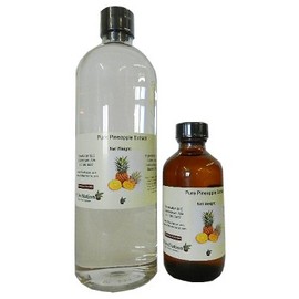 OliveNation Pure Pineapple Extract - 4 ounces - Gluten free, Sugar free, Add the natural taste of peaches to ice cream, smoothies custards, and trifles - baking-extracts-and-flavorings