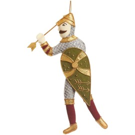 St. Nicolas - Harold at The Battle of Hastings - Zari Christmas Ornament - Embroidered Ornament