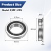 M METERXITY 2-Pack F6801-2RS Flanged Ball Bearing, 12 x 21