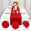 8 Pack Red Table Runner 12 x 72 Inch Satin