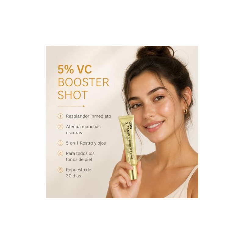 4PC Vitamin C Booster Shot Serum, Vitamin C Wrinkle Glowing
