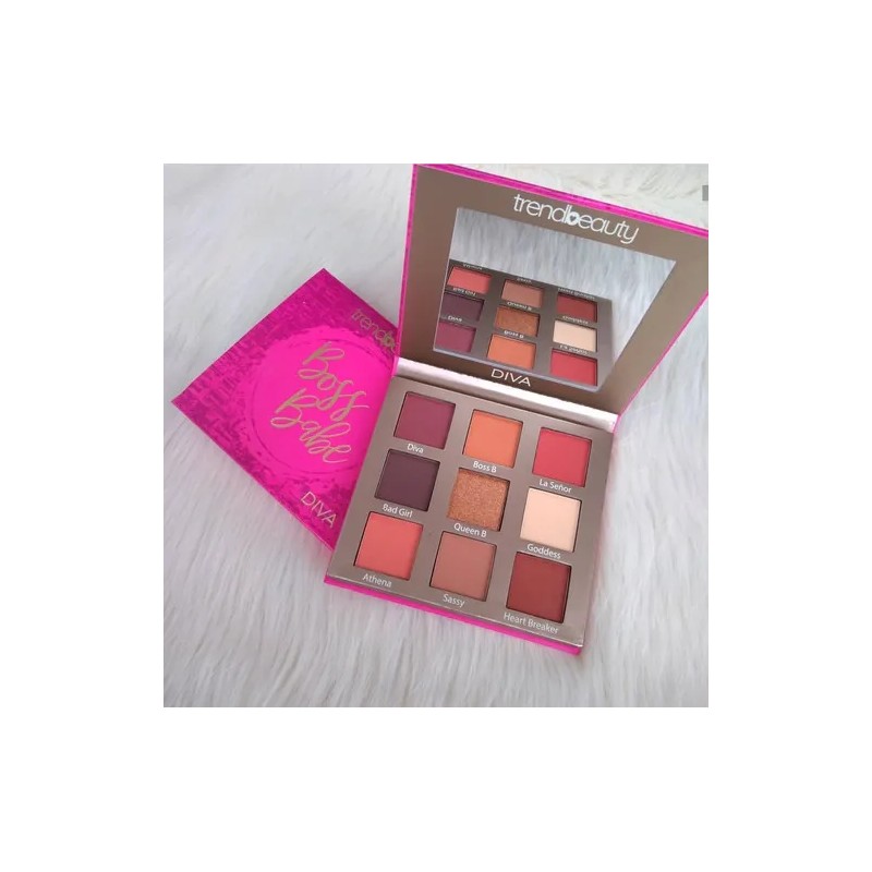 Paleta Sombras Trend Beauty Boss Babe Glam Diva Sassy 9