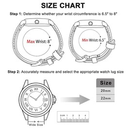 Tobfit 20mm Quick Release Watch Band for Women Men, Silicone Watch Strap Soft Rubber Adjustable Replacement Wristband, White