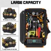 16 Inch Tool Bag with Waterproof Hard Bottom, Large Multi-Pockets