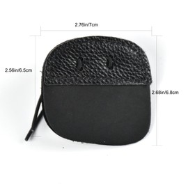 Windfulogo Cow Leather Archery Finger Tab Long Bow Hand Protector for Right Hand Black