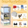 2Pcs Hanging Wardrobe Storage Organisers 3 Shelves, XingyLi Foldable Hanging