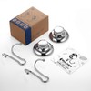 MaxHold Suction Screw 2 Pack Double Robe Hooks - Attach
