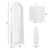 Syeeiex 72" Extra Long Wedding Dress Garment Bag with Carry