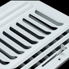 Fits 12x6 Duct Opening 3 Way Fixed Curved Blade Air