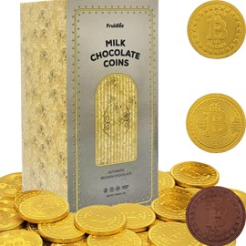 Original Vault Crypto Chocolate Coins, Made with Premium Belgian Chocolate, Gluten-Free, Non-GMO, Kosher Certified Dairy (1 Pound)