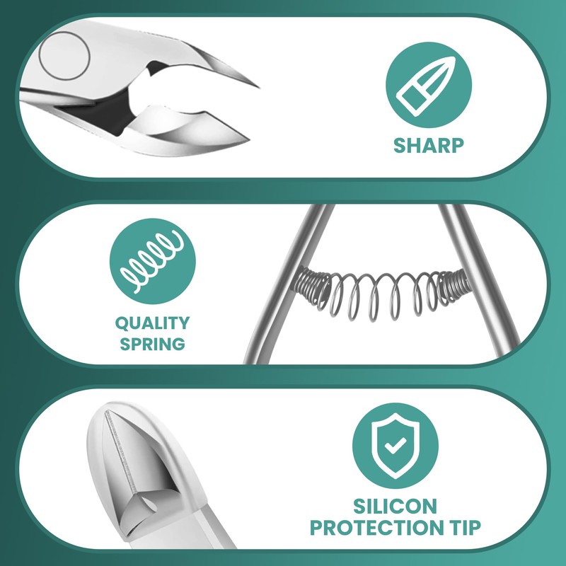 ASIPRO Professional Cuticle Nippers, Cuticle Scissors, Extra Fine, Professional Cuticle